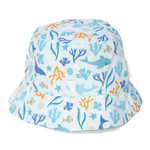 Wendbarer Hut Honey Stripes / Ocean Dreams Blue