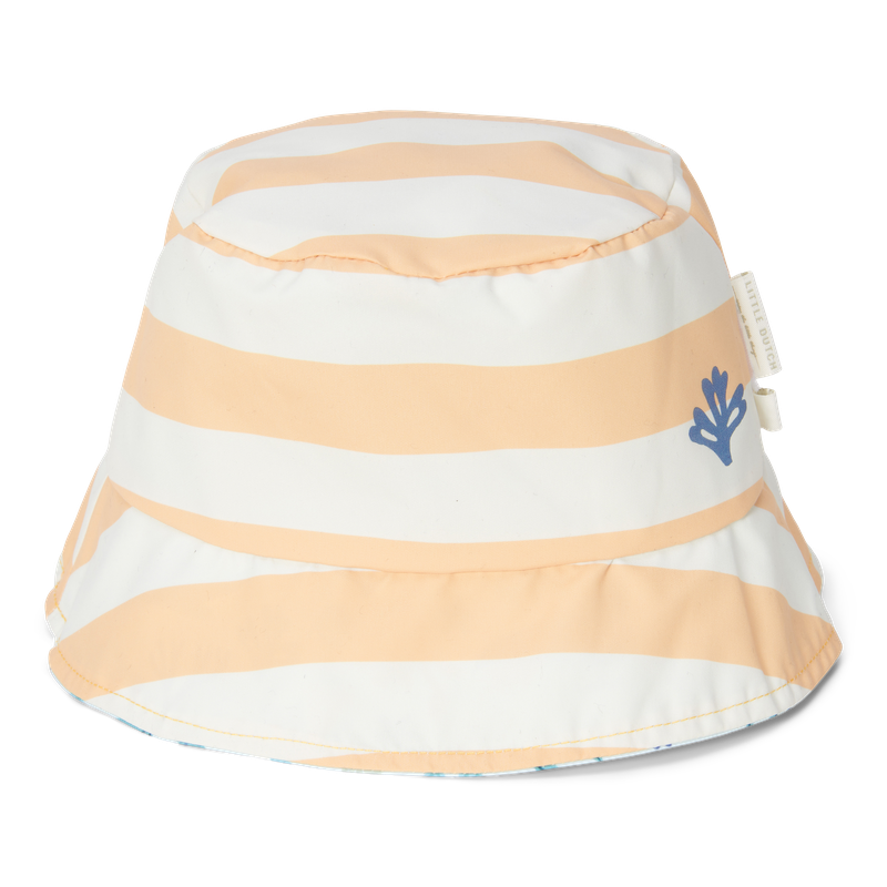 Wendbarer Hut Honey Stripes / Ocean Dreams Blue