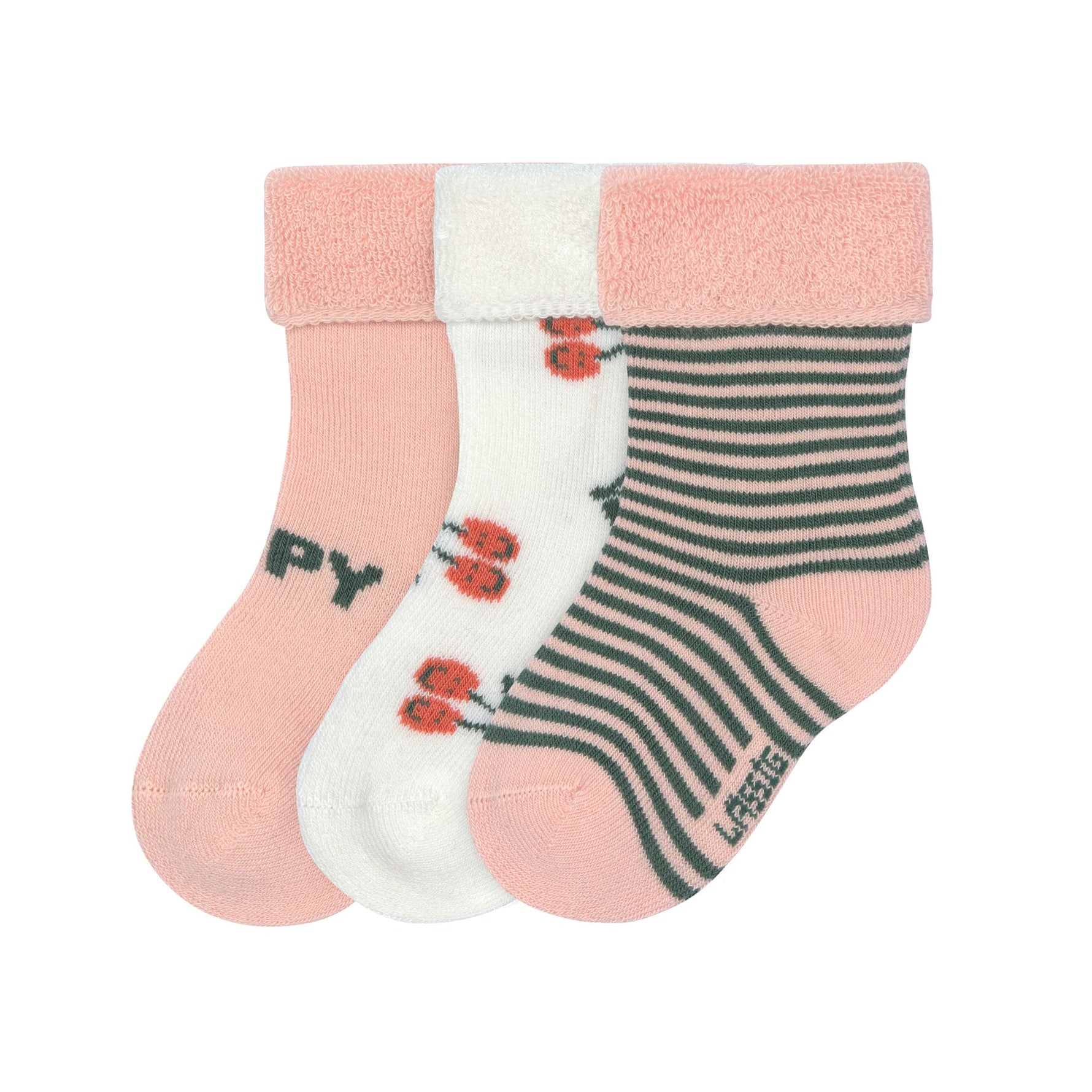 Chaussettes (3 pcs.) - Little Gang Cerise rose (tailles