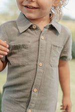 Chemisier manches courtes Forest Green (tailles 74-104)