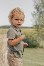 Chemisier manches courtes Forest Green (tailles 74-104)