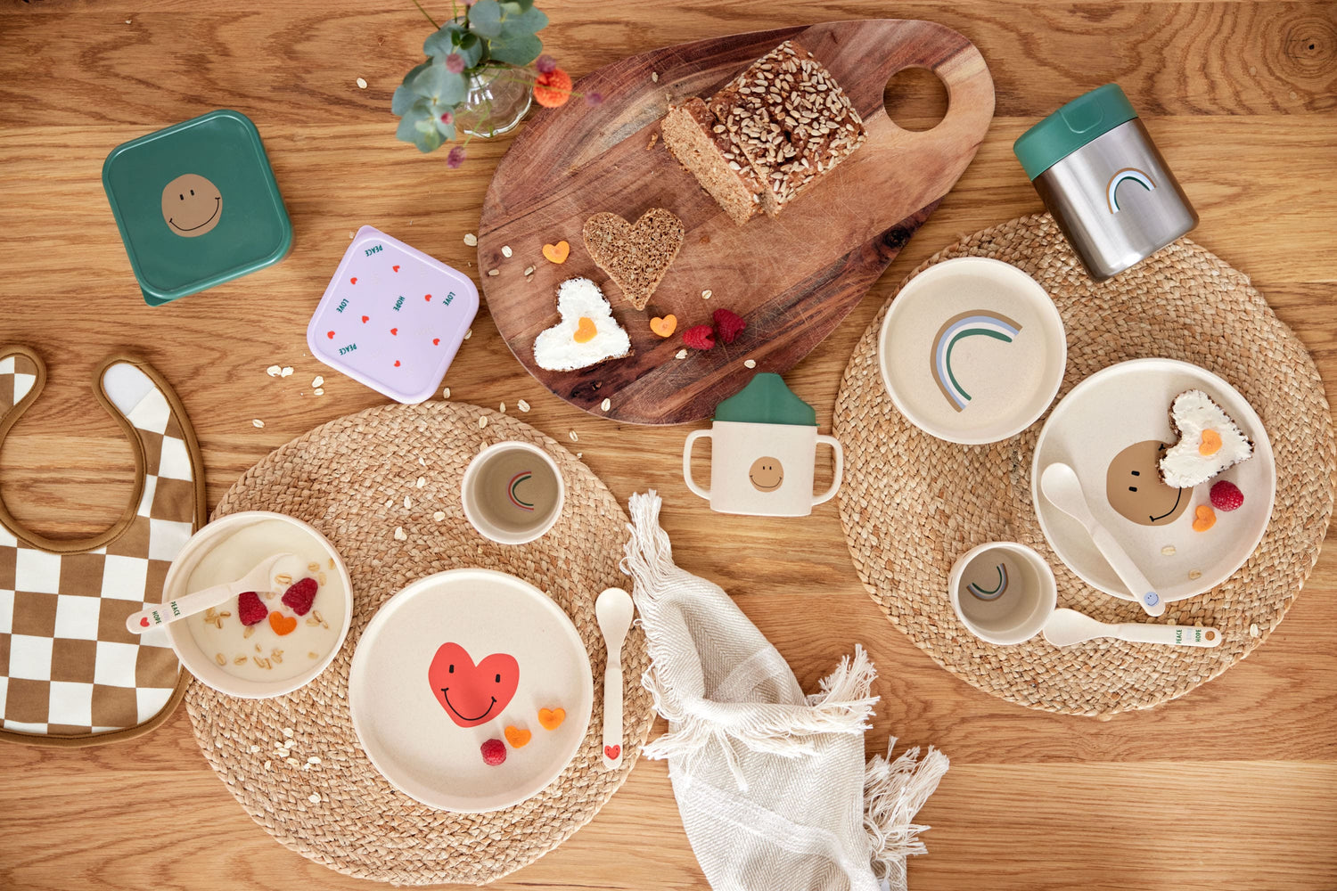 Coffret repas enfants Happy Rascals - Smile