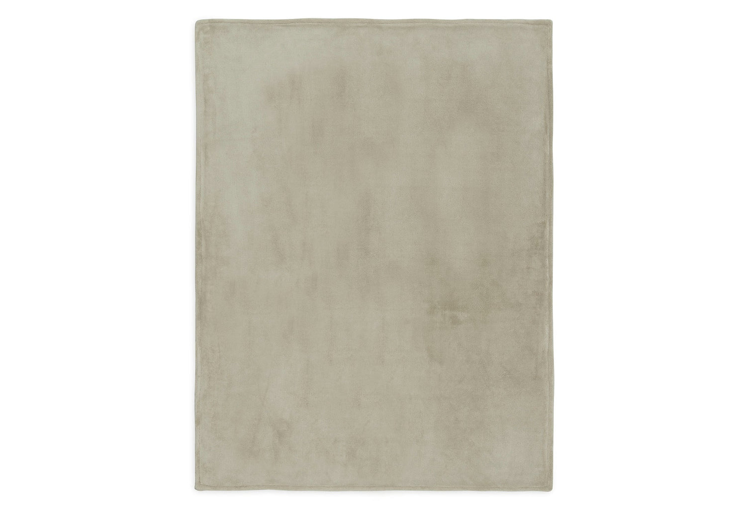 Babydecke 75 x 100 cm Basic Knit – Olivgrün/Fleece