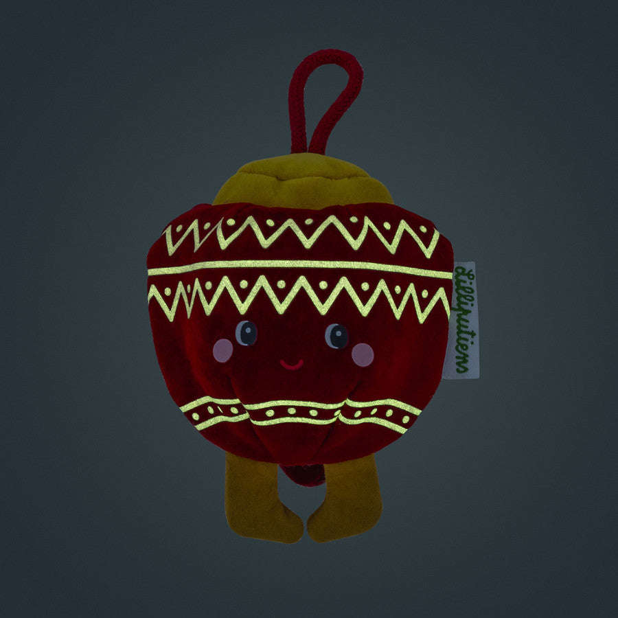 Décoration de Noël - Lutin en tissu réversible et phosphorescent Bibbi