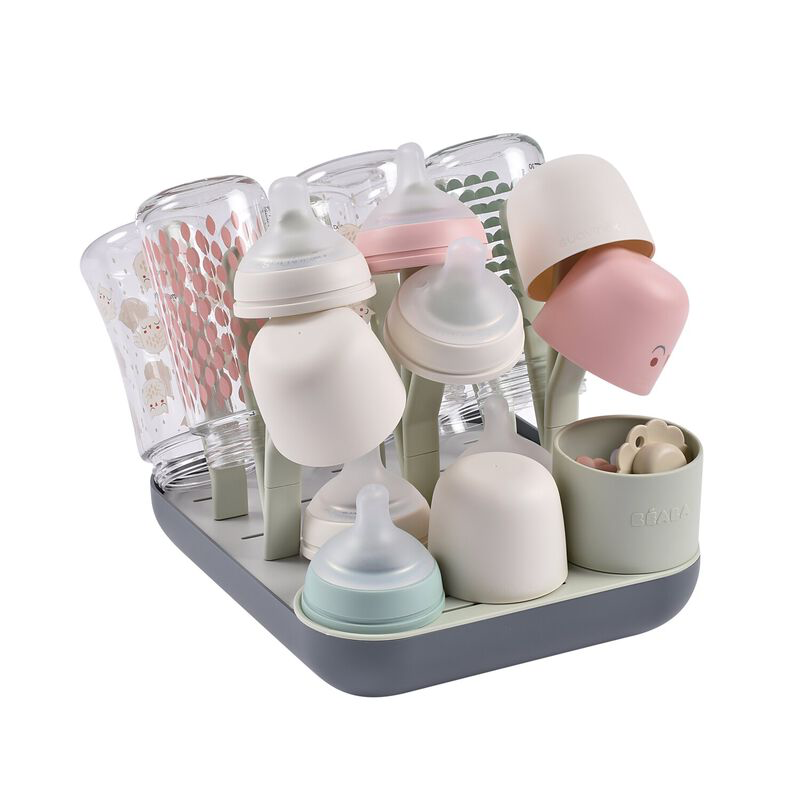 Égoutte biberons - Forêt misty Green / Mineral - Egouttoir