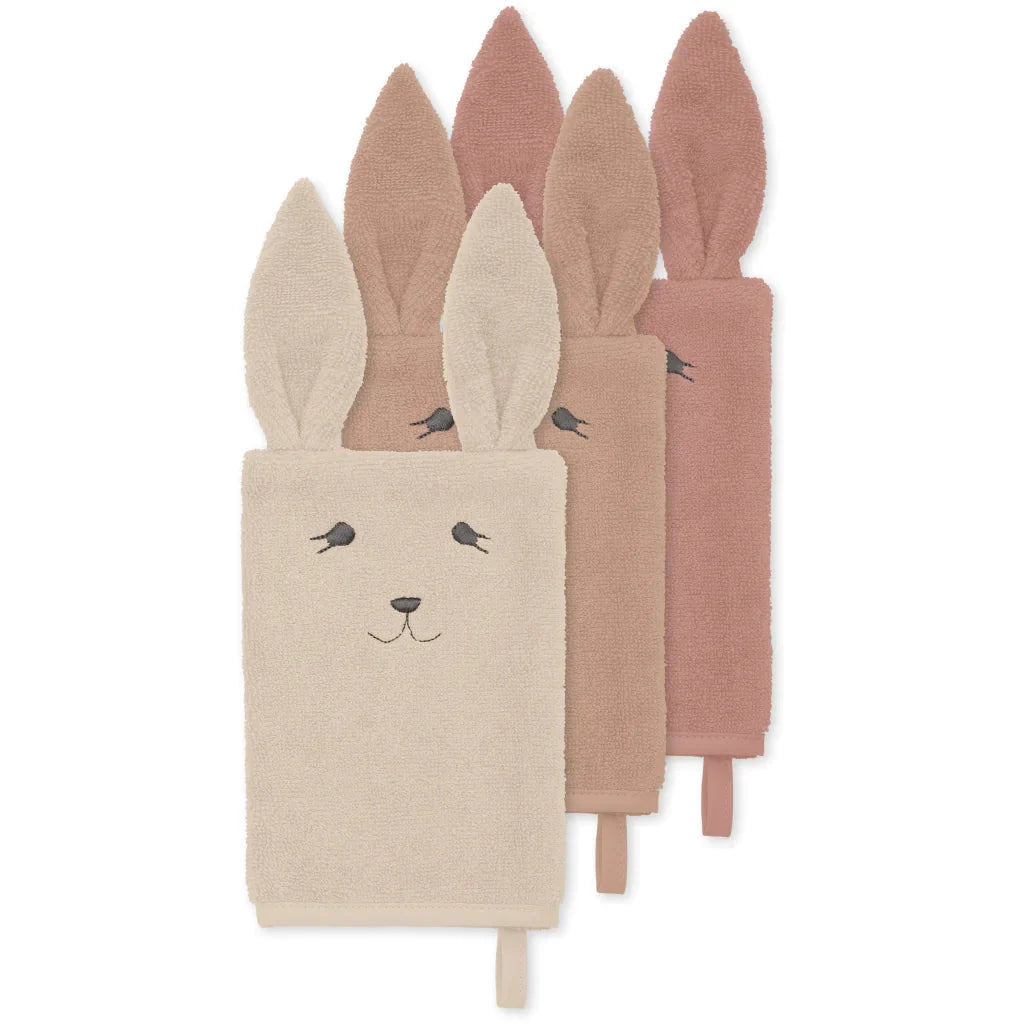Gant de toilette 2-pack | Bunny - Rose Bunny - gant