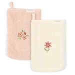 Gants de toilette brodée Lot Fairy Garden - Gant de toilette