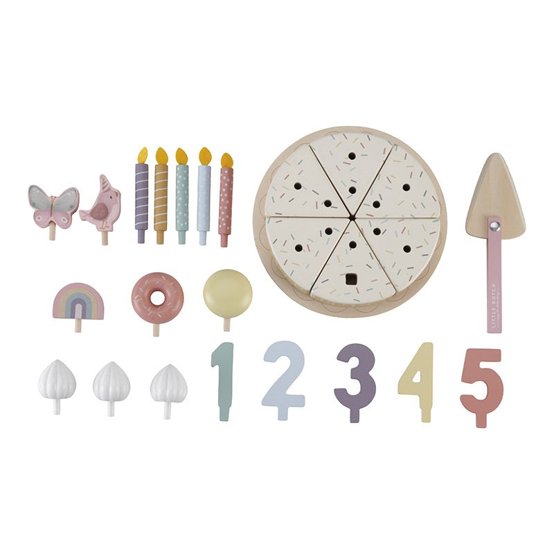 Gâteau d’anniversaire en bois Pink - 26 - parts Toys