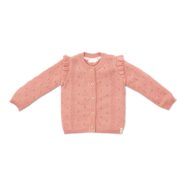Gilet tricoté - rose (divers tailles) Cardigan