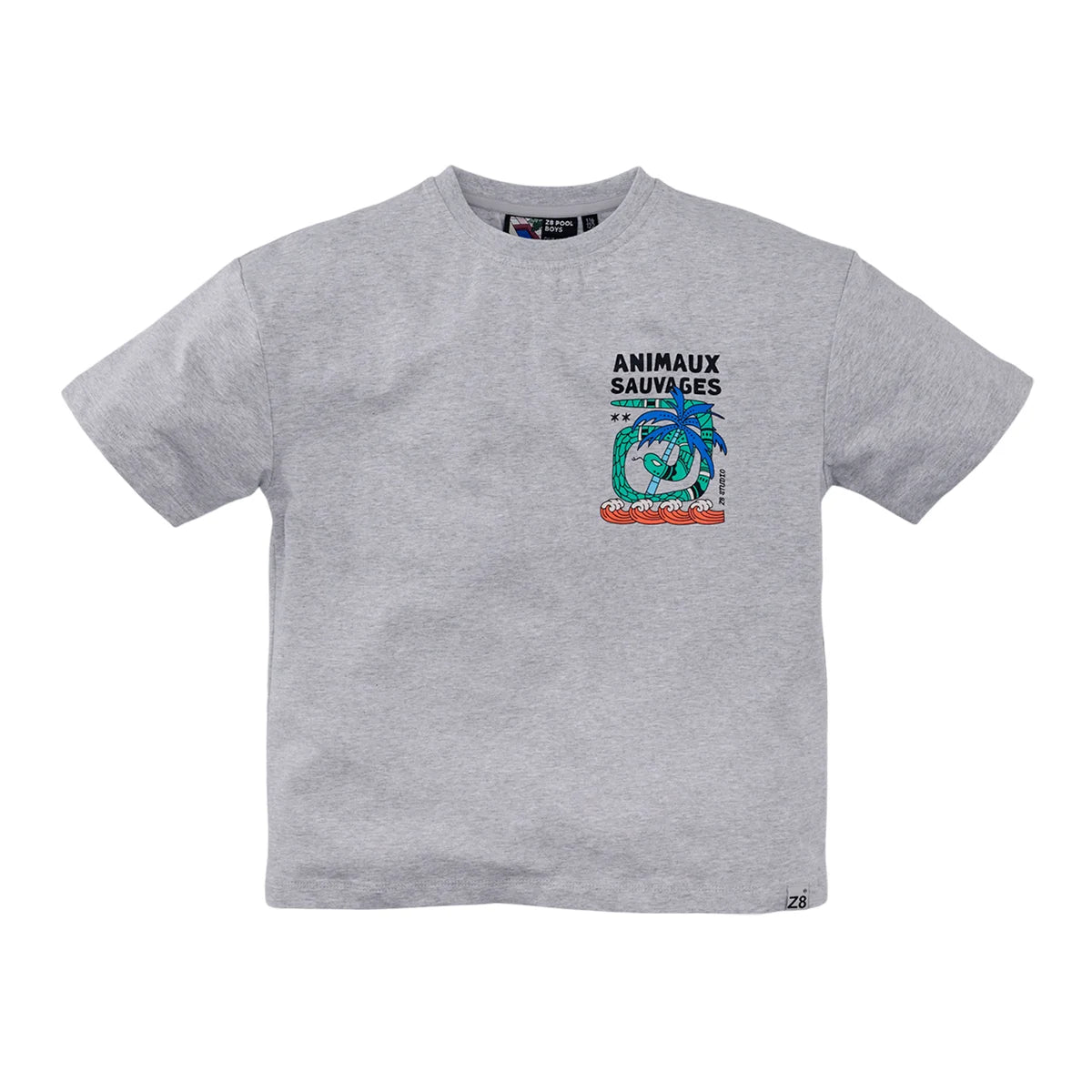 T-shirt Rix - grey melange