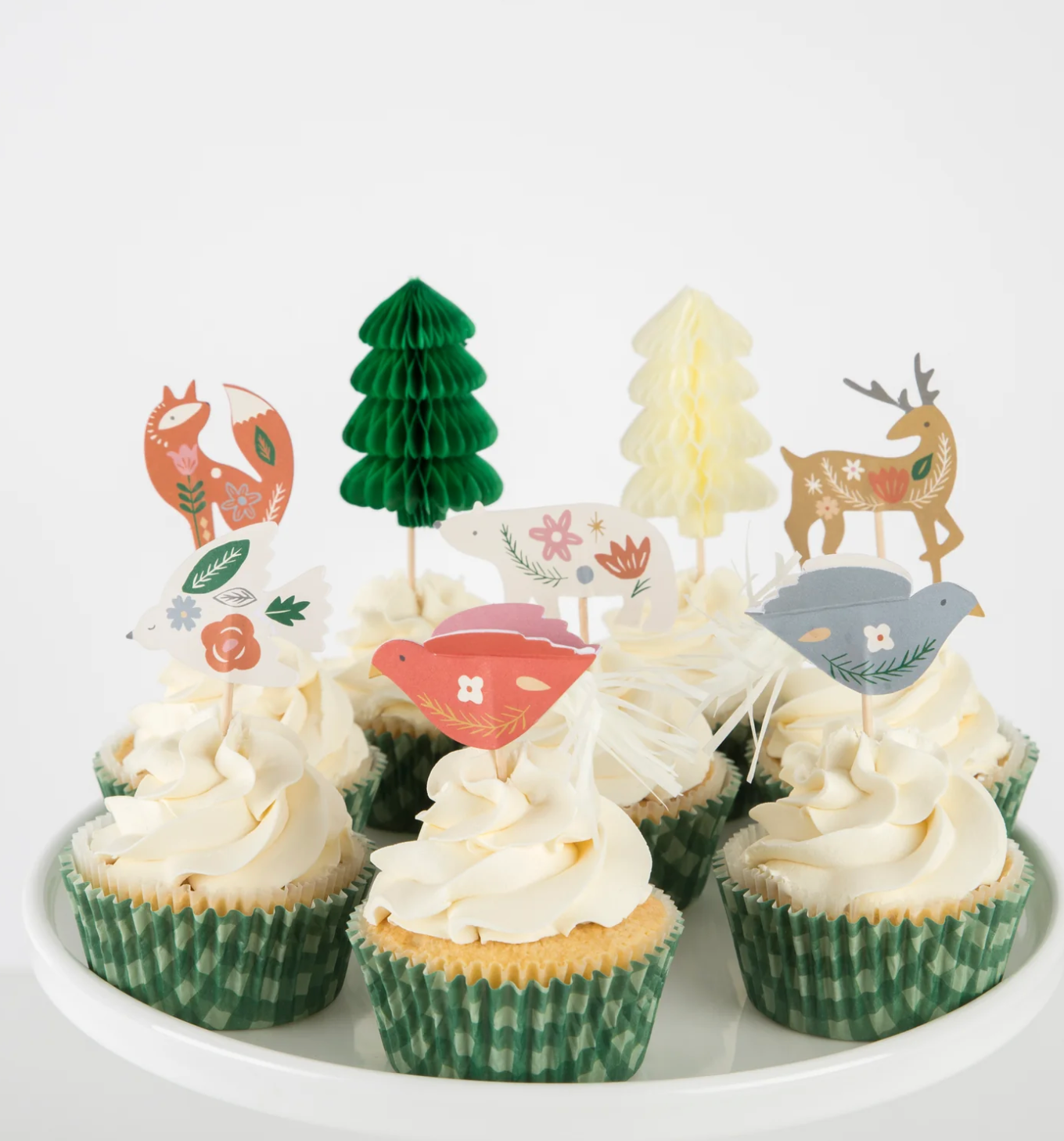 Kit de cupcakes folkloriques (x 24 toppers) - repas