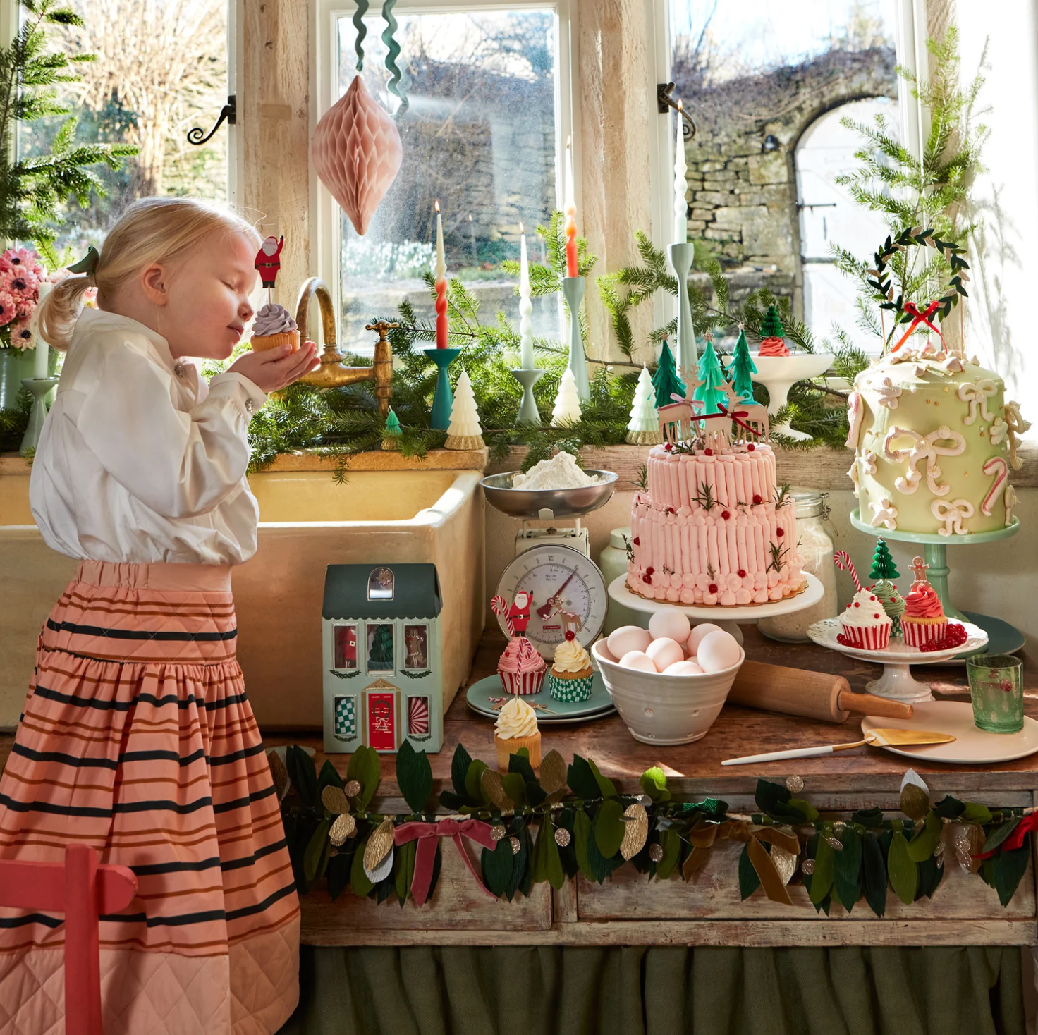 Kit de cupcakes de maison festive (x 24 toppers) - repas