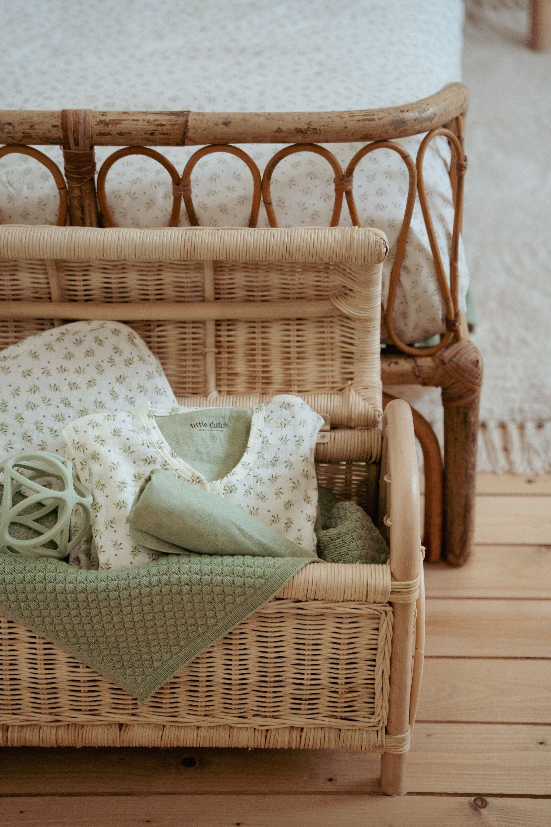 Musselin-Windeln 70 x 70 Blueberry Leaves & Sage