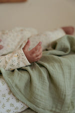 Musselin-Windeln 70 x 70 Blueberry Leaves & Sage