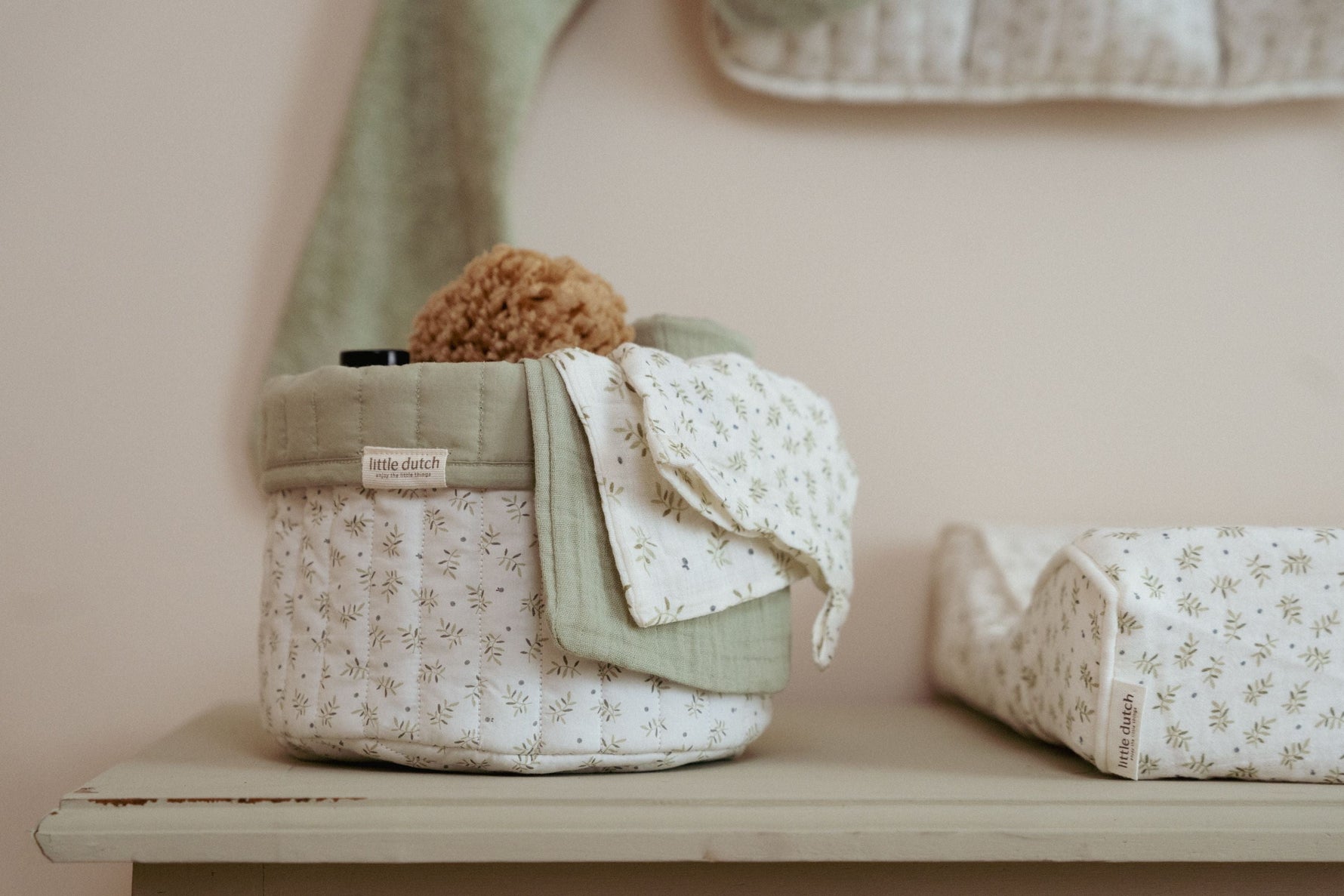 Musselin-Windeln 70 x 70 Blueberry Leaves & Sage