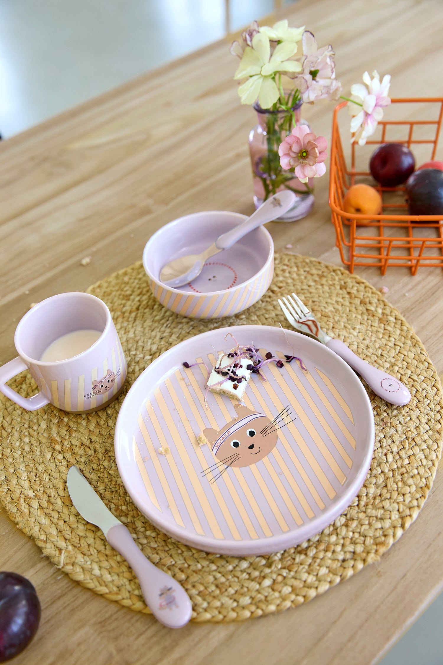 Coffret repas en porcelaine Tiny - Team Chat