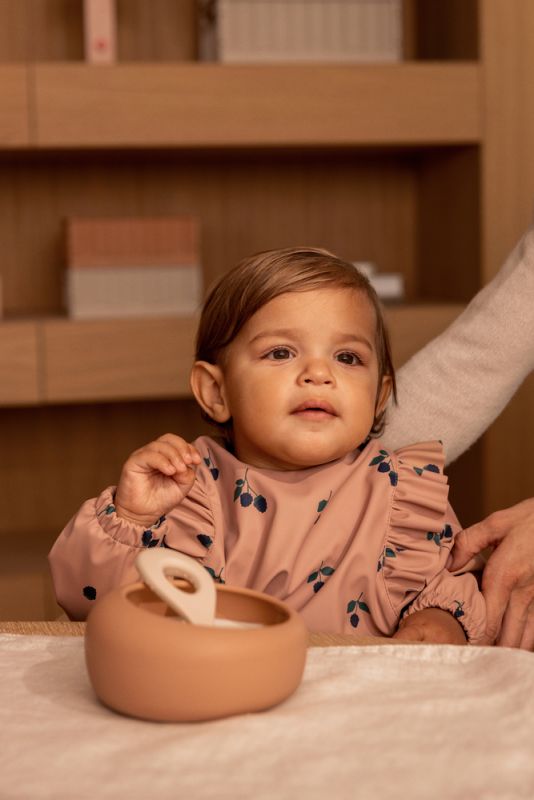 Bavoir avec manches MERLE -  Berry Pale Tuscany