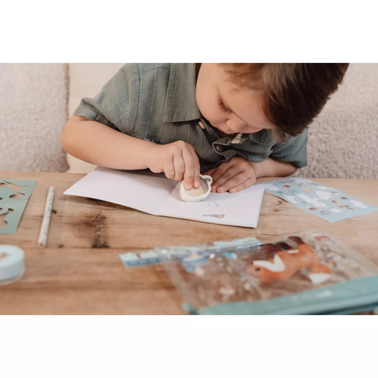 Étui avec contenu - Bleu - Forest Friends