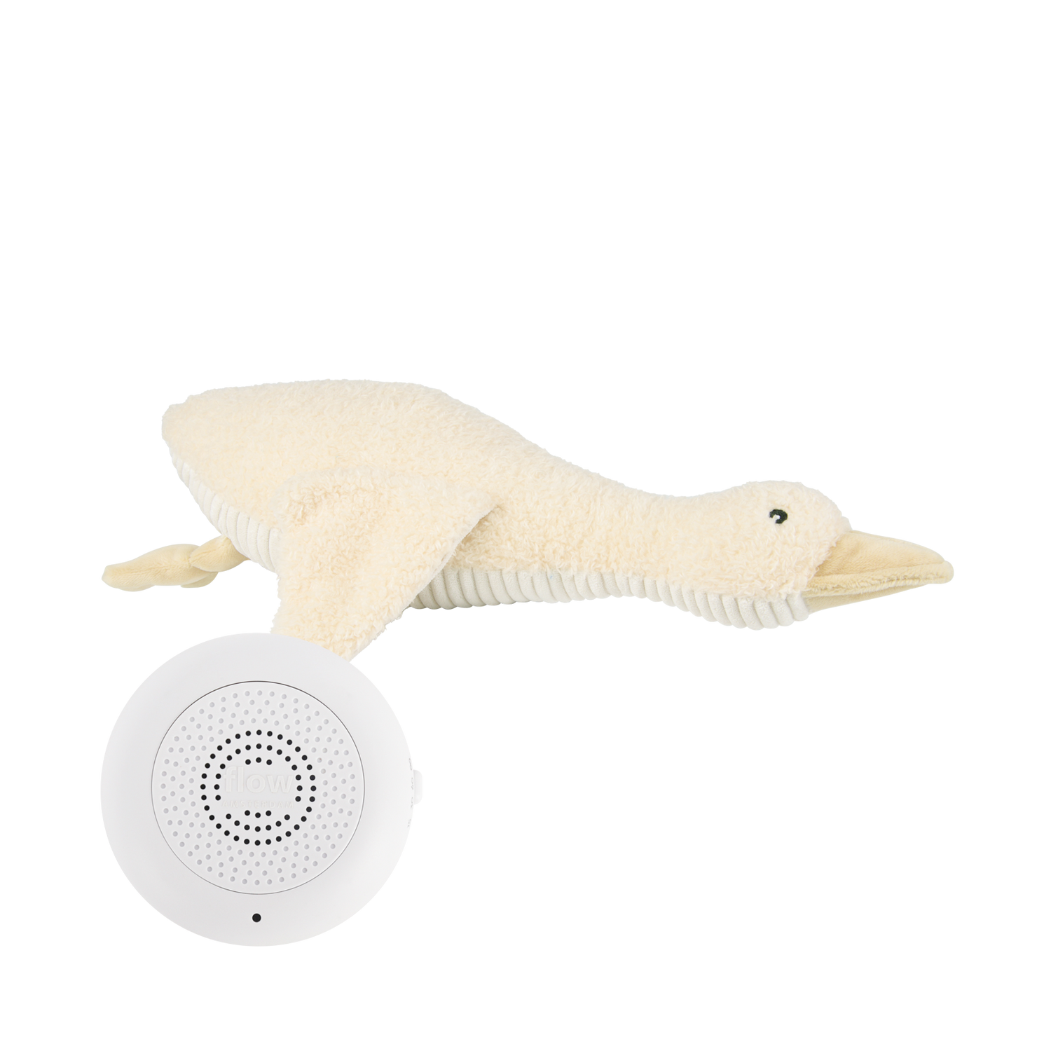 Liva le canard- heartbeat comforter - beige - jouet