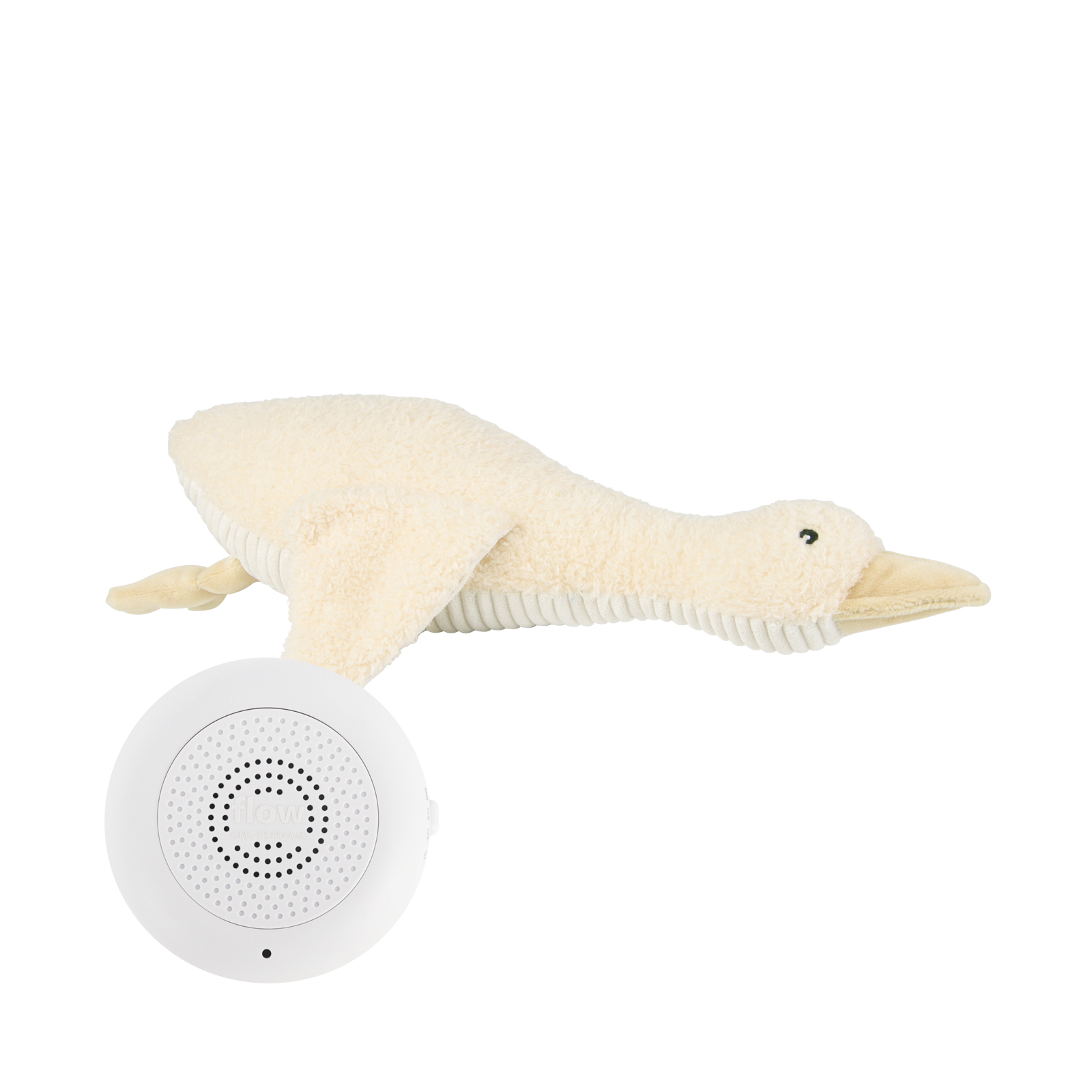 Liva le canard- heartbeat comforter - beige - jouet