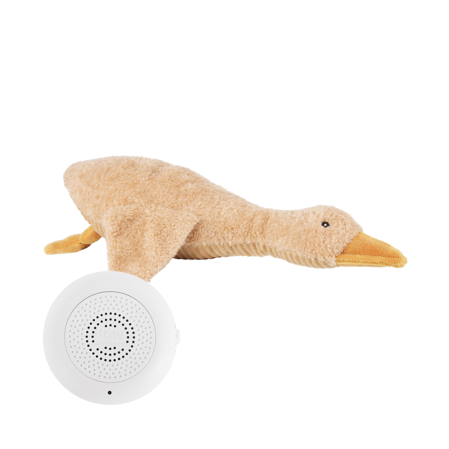 Liva le canard heartbeat comforter - brun - jouet d’activité