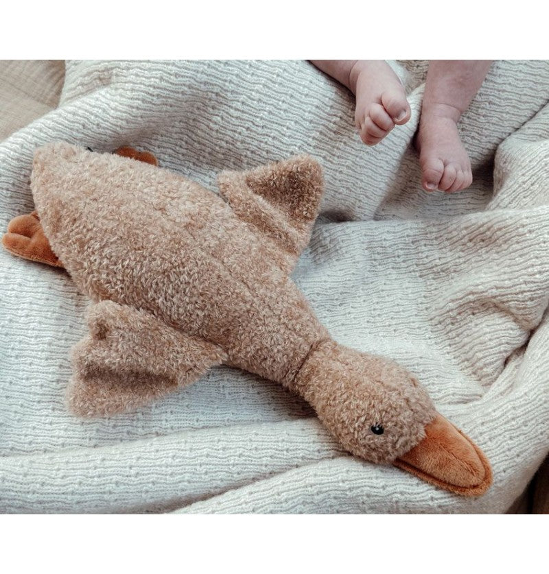 Liva le canard heartbeat comforter - brun - jouet d’activité