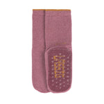 2er-Set rutschfeste Socken Rosenholz/Rosa