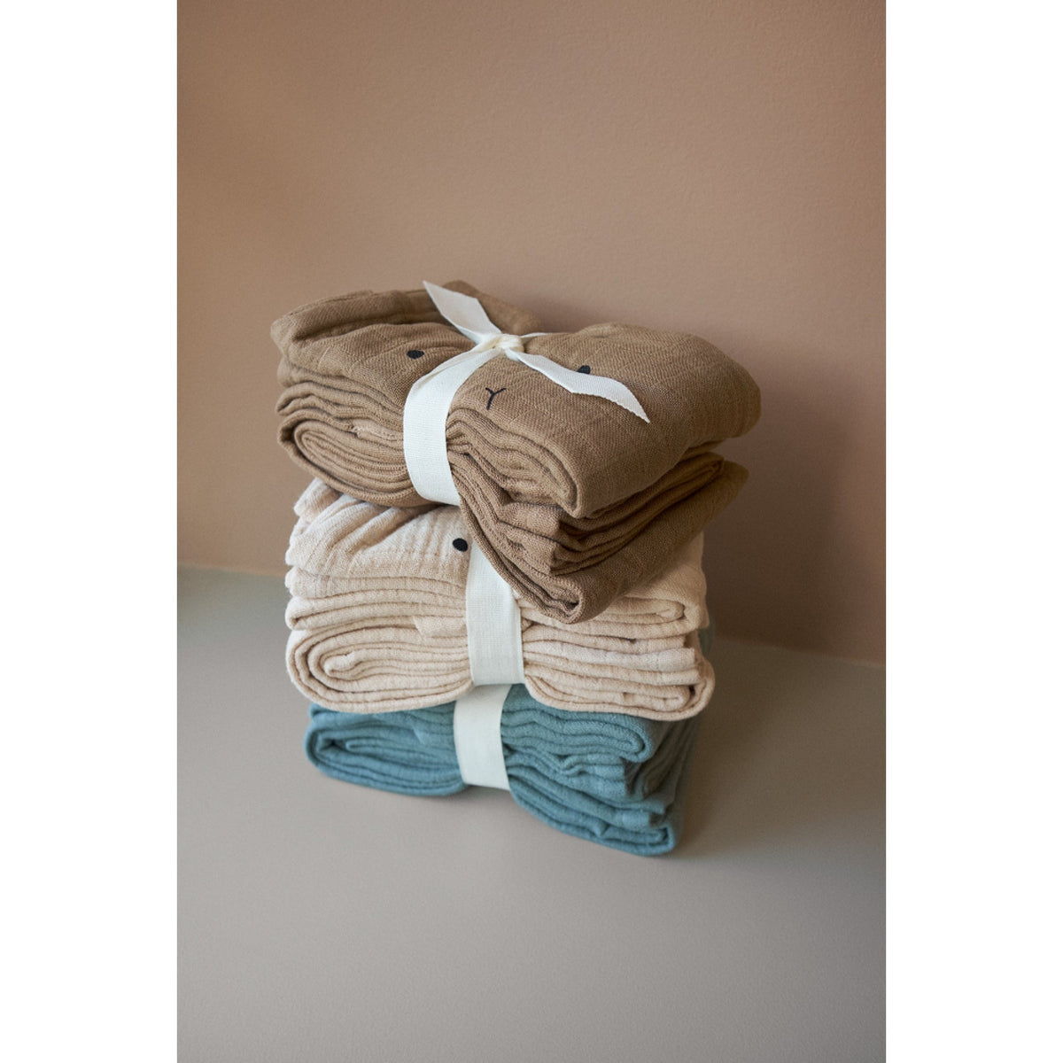 2er-Set Hannah-Musselintücher – (verschiedene Farben  –