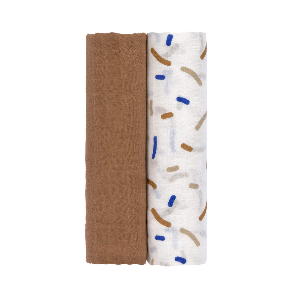 2er-Set XL-Musselin-Windeln – Little Mateys königsblau