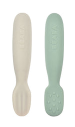 Lot de 2 pre - cuillère silicone sage green / velvet grey