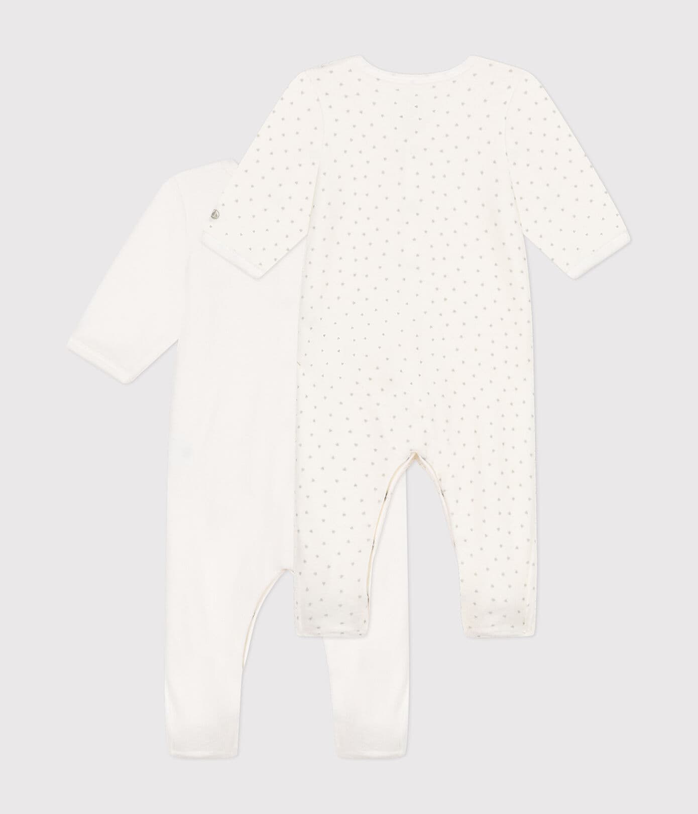 2er-Pack Baby-Samtpyjamas