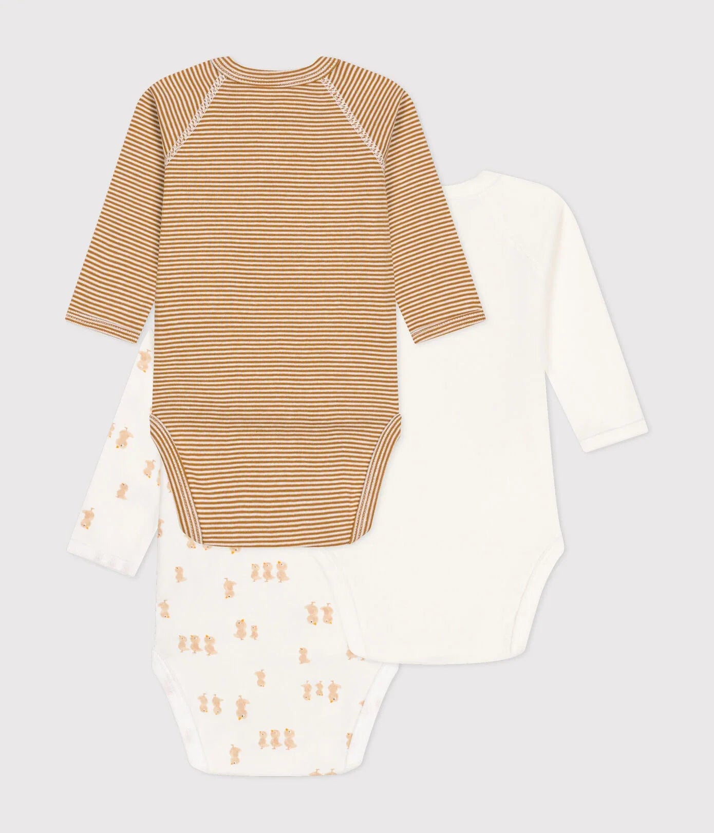 Lot de 3 bodies manches longues coeurs Bébe (divers