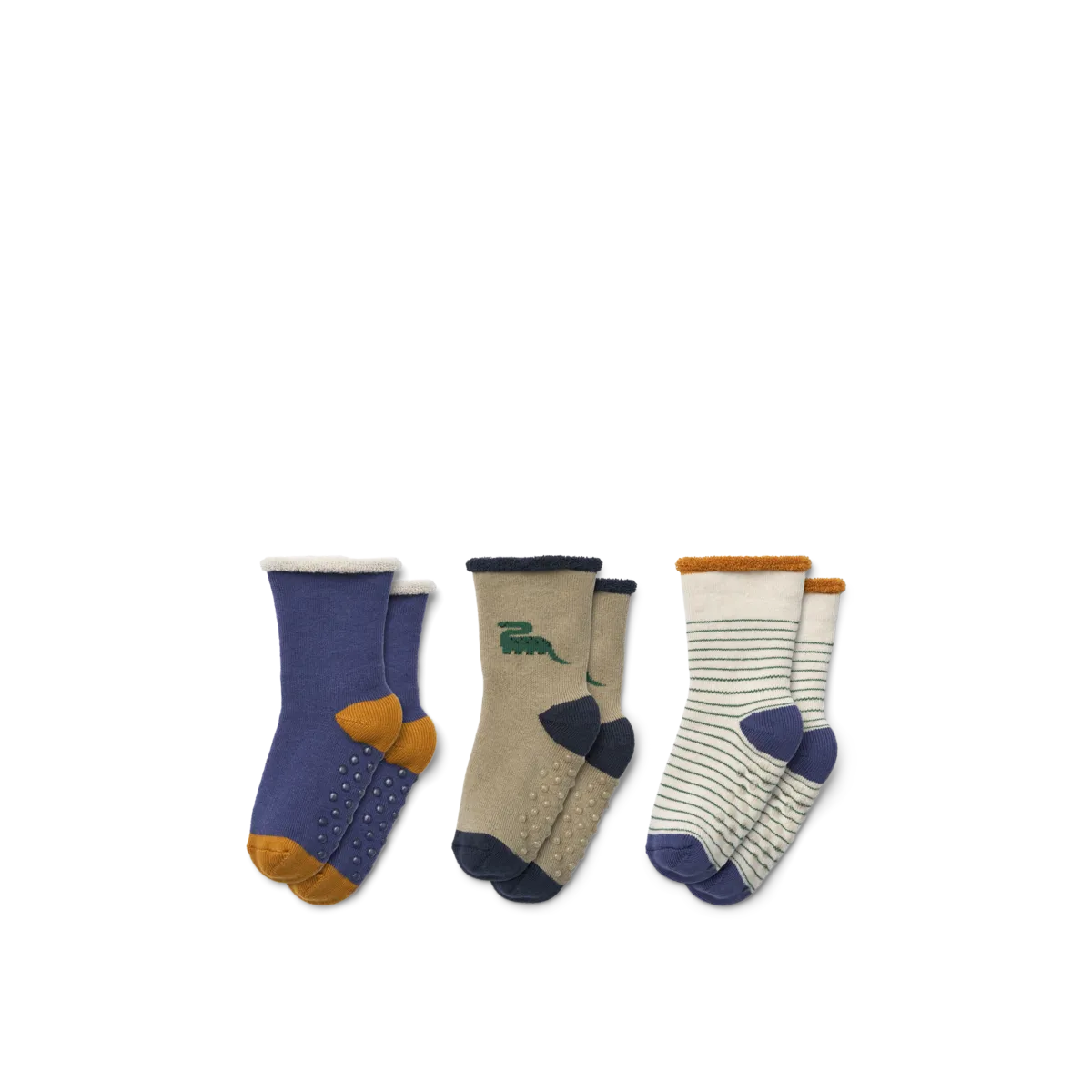 Lot de 3 chaussettes pour bébé antidérapantes Eloy