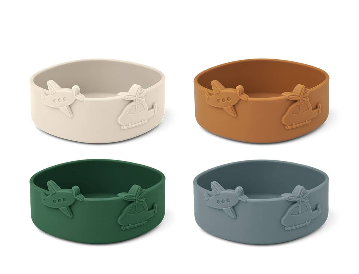 Lot de 4 bowls Emily - (divers coloris) - Blue fog multi