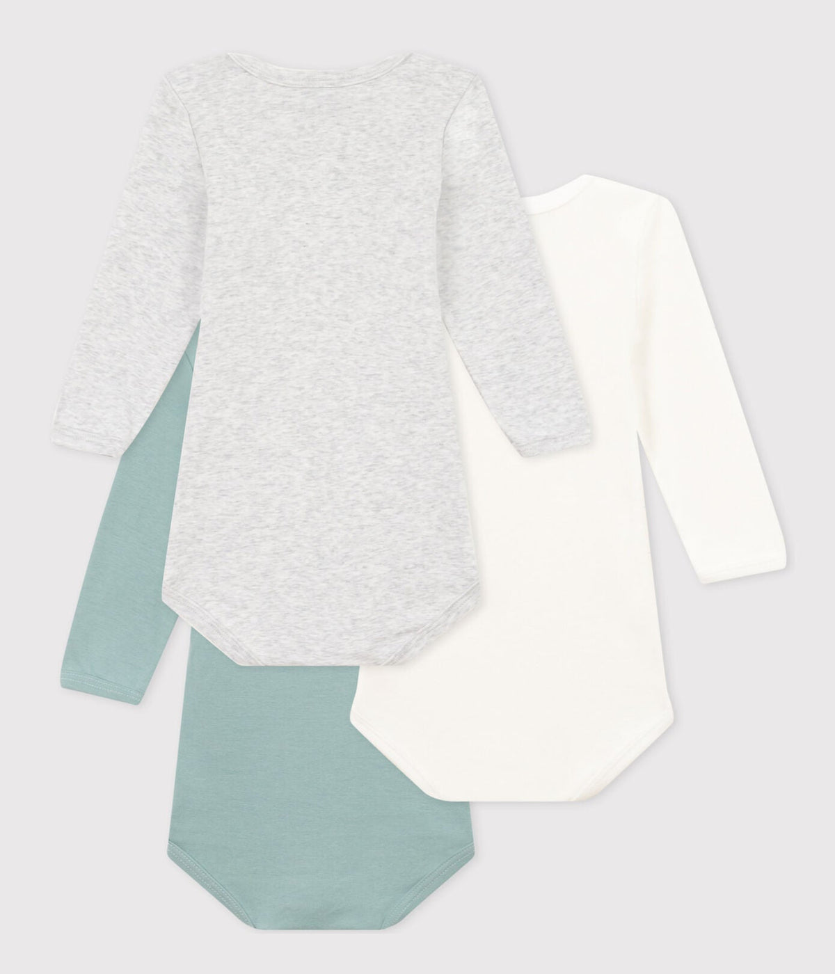 Trio de bodies manches longues bébé coton (divers tailles) -