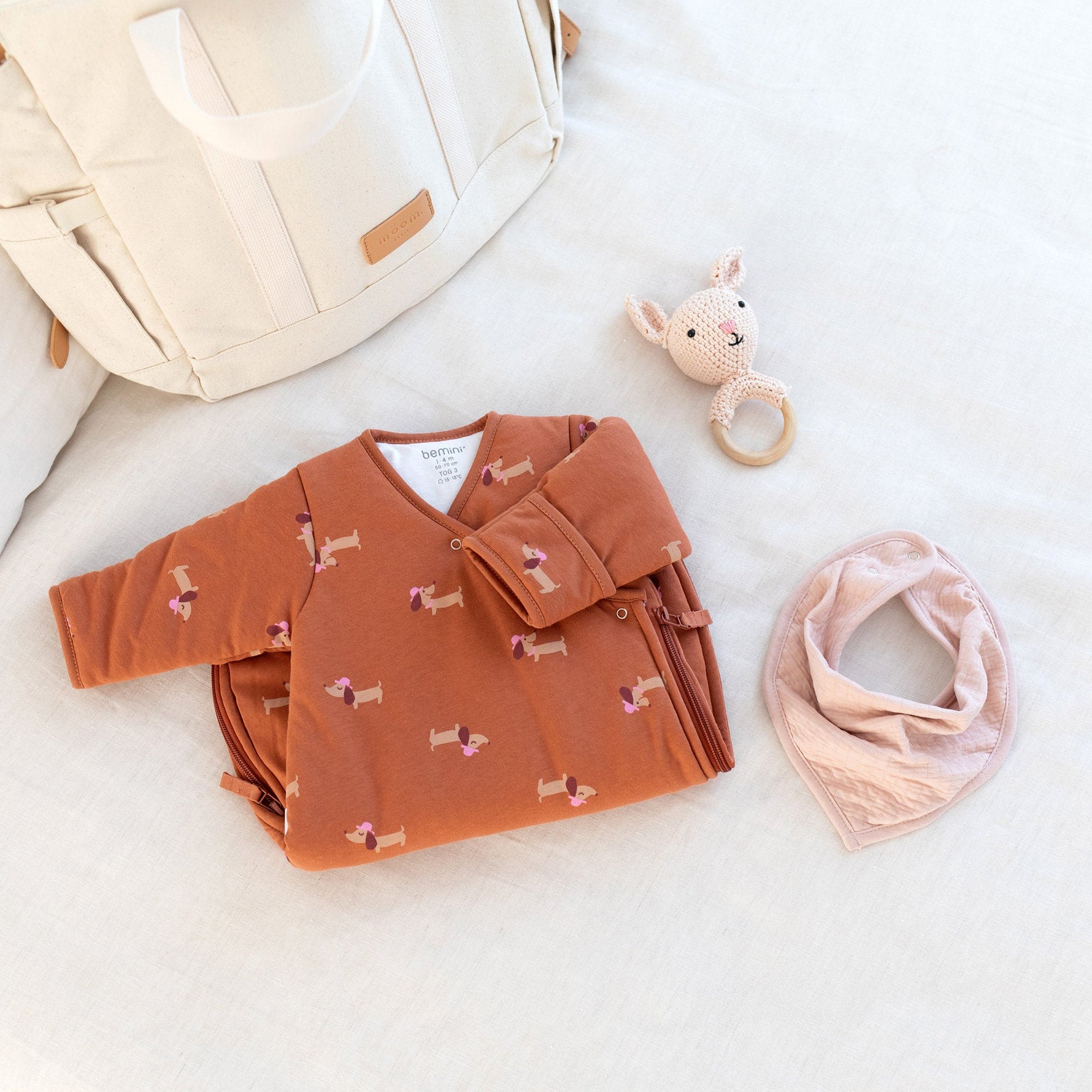 MAGIC BAG 1-4m Print wouff noisette PADY JERSEY + JERSEY