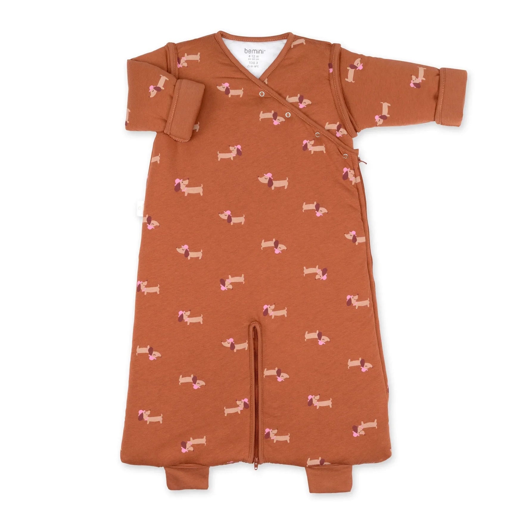 MAGIC BAG 4-12m Print wouff noisette PADY JERSEY + JERSEY