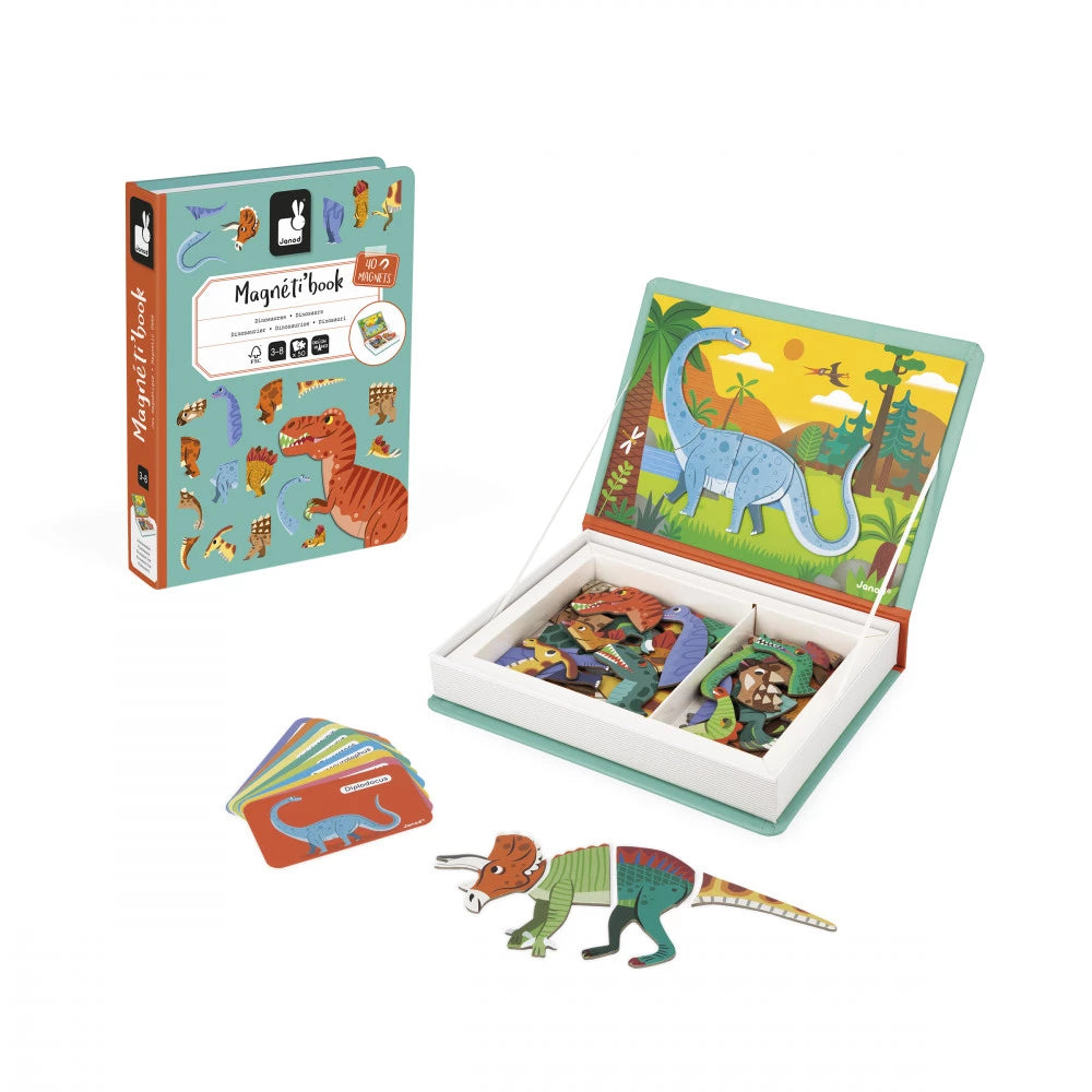 Magnéti'book Dinosaures, 40 magnets
