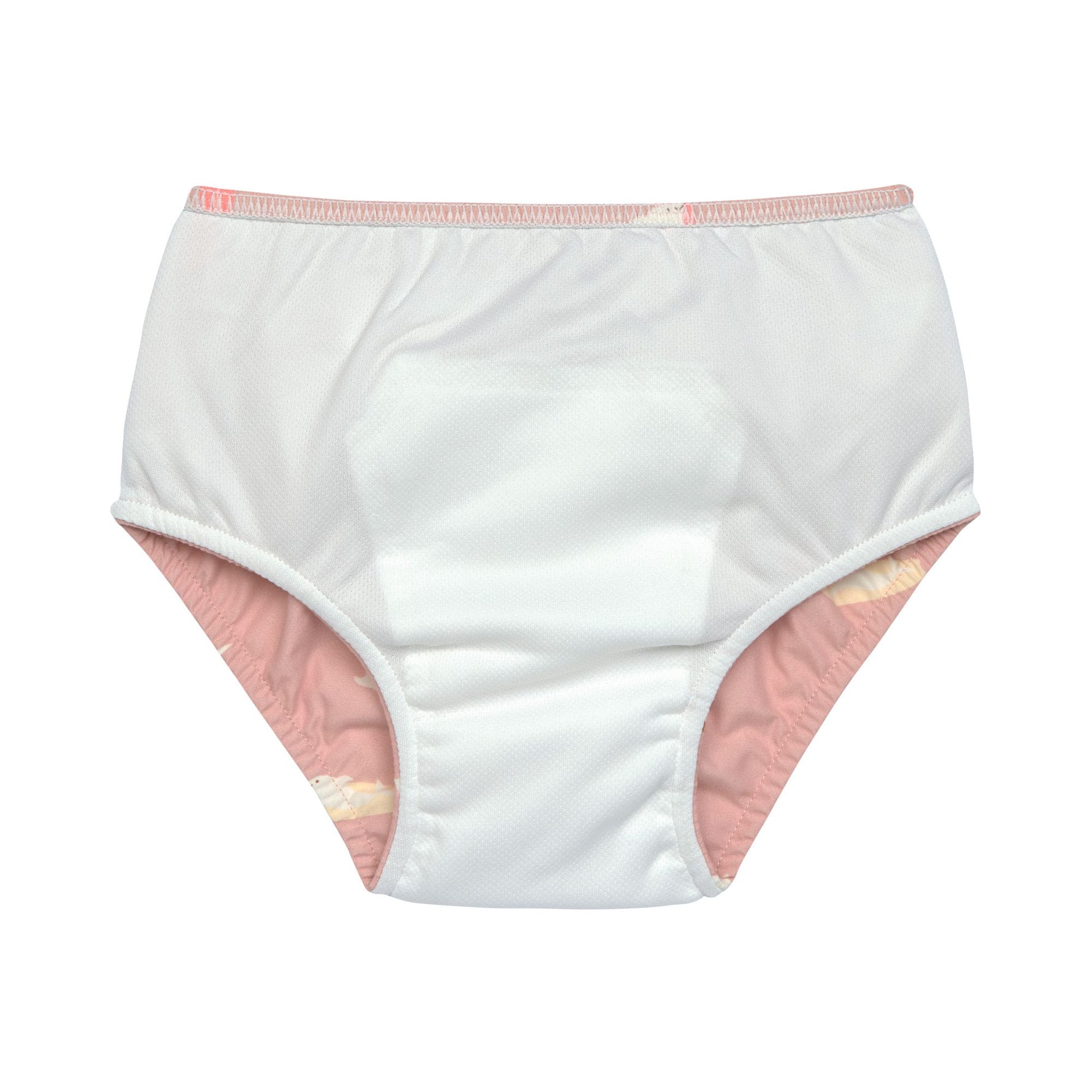Maillot de bain couche bébé - Dauphin/pêche (tailles