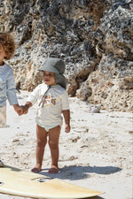 Maillot de bain couche bébé - Planches de surf/écru