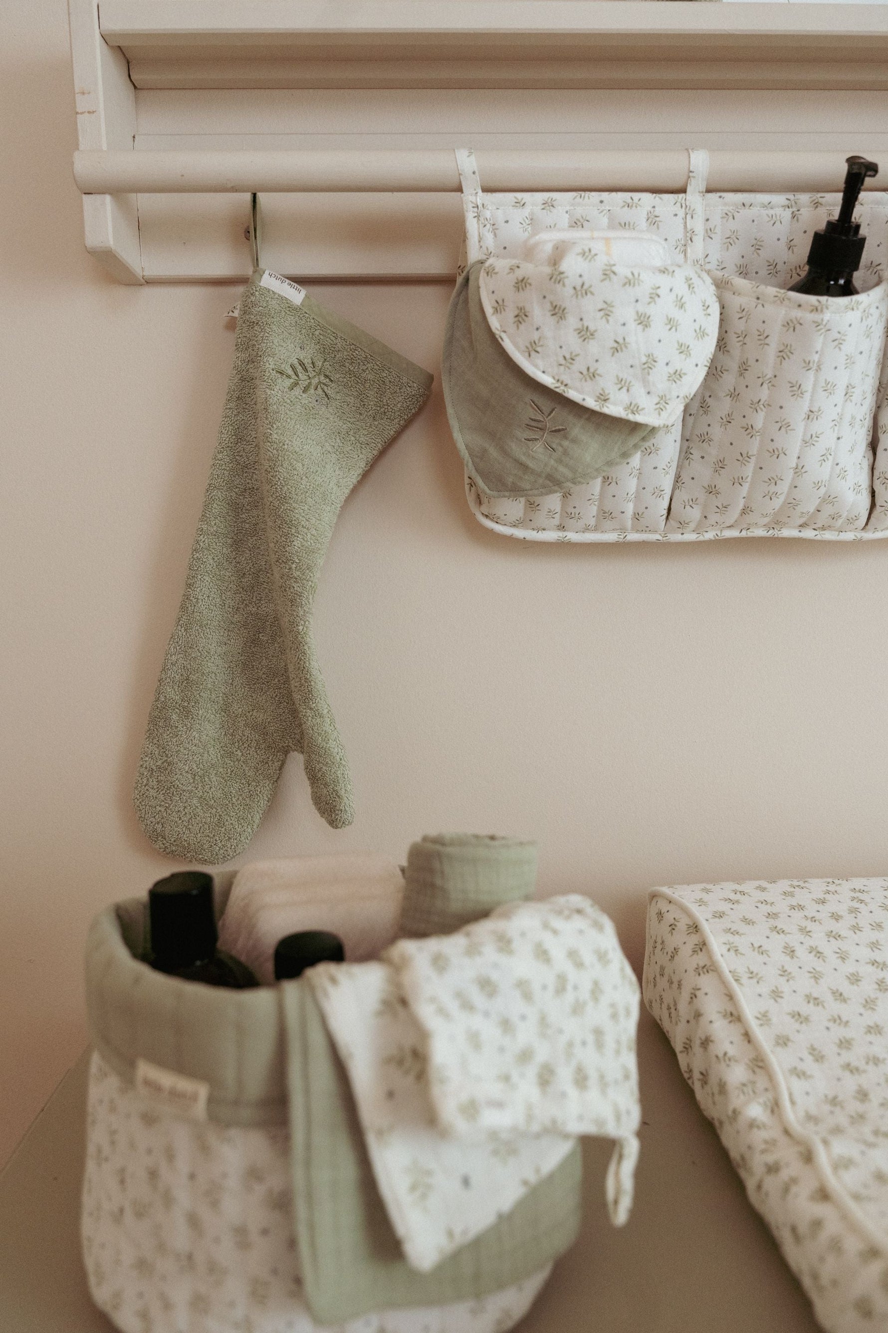 Maxi-lange swaddle mousseline 120 x 120 Blueberry Leaves