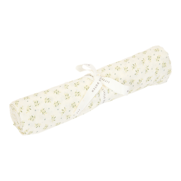 Maxi-lange swaddle mousseline 120 x 120 Blueberry Leaves