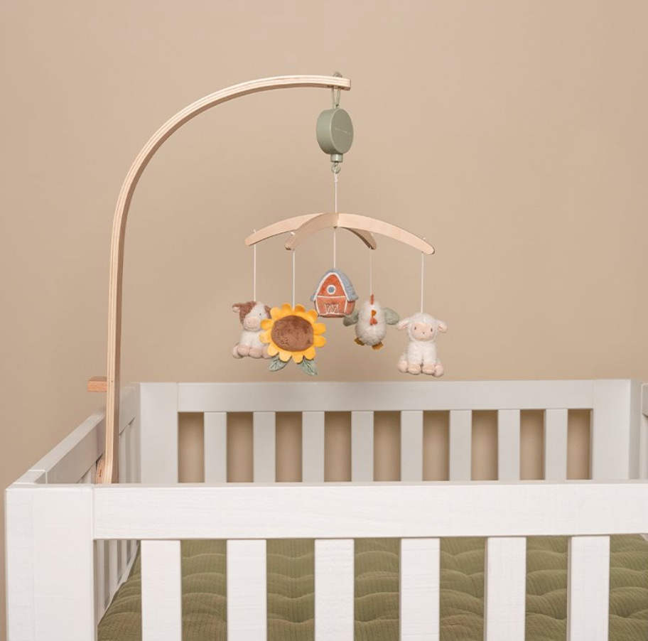 Mobile musical en bois Little Farm - mobile musicale