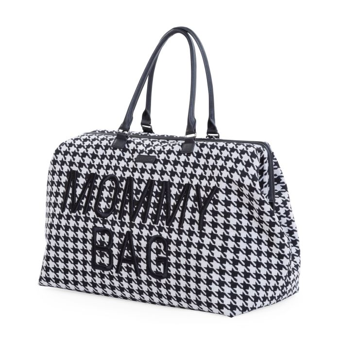 Mommy Bag Pied De Poule - Noir - Sac à langer