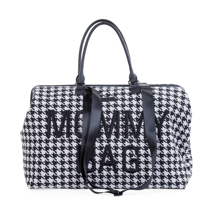 Mommy Bag Pied De Poule - Noir - Sac à langer
