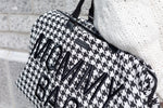 Mommy Bag Pied De Poule - Noir - Sac à langer