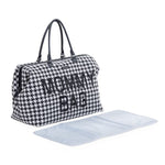 Mommy Bag Pied De Poule - Noir - Sac à langer
