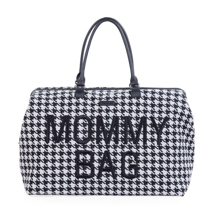 Mommy Bag Pied De Poule - Noir - Sac à langer