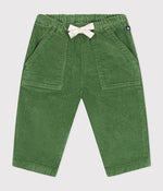 Pantalon en velours bébé- vert palmeraie (divers tailles)