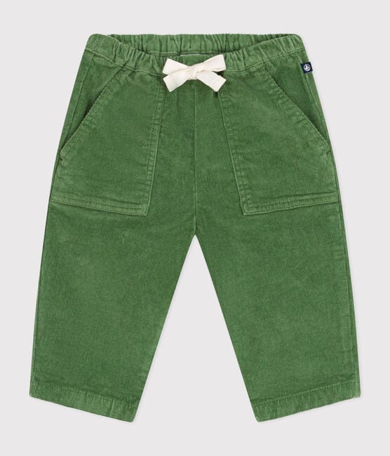 Pantalon en velours bébé- vert palmeraie (divers tailles)